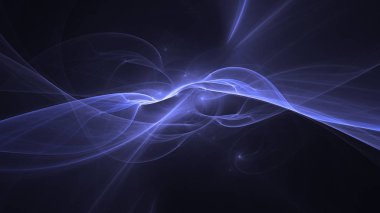 Soyut fraktal ışık arkaplanı 3 boyutlu oluşturuluyor