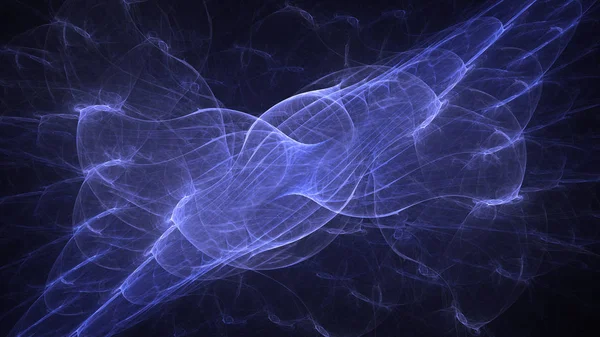 抽象的なフラクタルライト背景の3Dレンダリング — ストック写真
