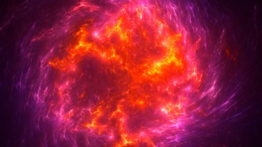 Soyut fraktal ışık arkaplanı 3 boyutlu oluşturuluyor