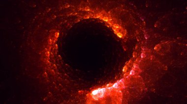 Soyut fraktal ışık arkaplanı 3 boyutlu oluşturuluyor