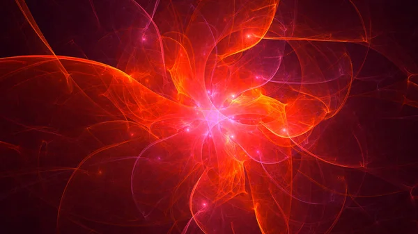 Rendering Abstract Fractal Light Background — Stock Photo, Image