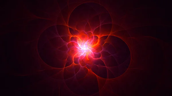 Representación Fondo Luz Fractal Abstracta — Foto de Stock