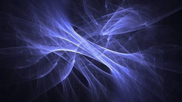 Rendering Abstrakter Blauer Fraktaler Lichthintergrund — Stockfoto