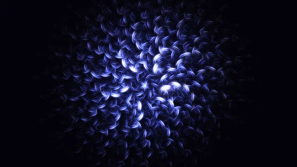 Renderização Abstrato Azul Fundo Luz Fractal — Fotografia de Stock