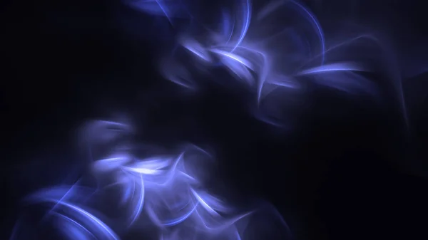 Vykreslování Abstraktní Modré Fraktální Světlo Pozadí — Stock fotografie