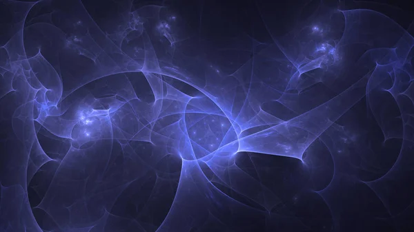 Renderização Abstrato Azul Fundo Luz Fractal — Fotografia de Stock