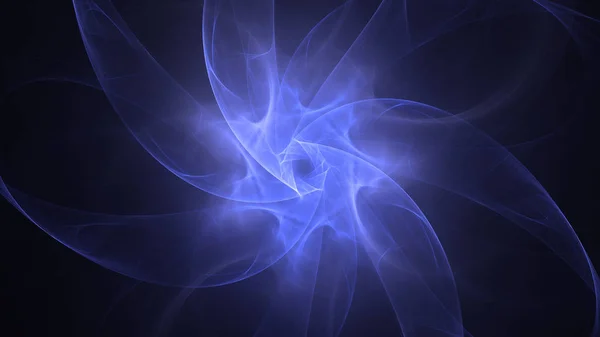 Rendering Abstrakter Blauer Fraktaler Lichthintergrund — Stockfoto