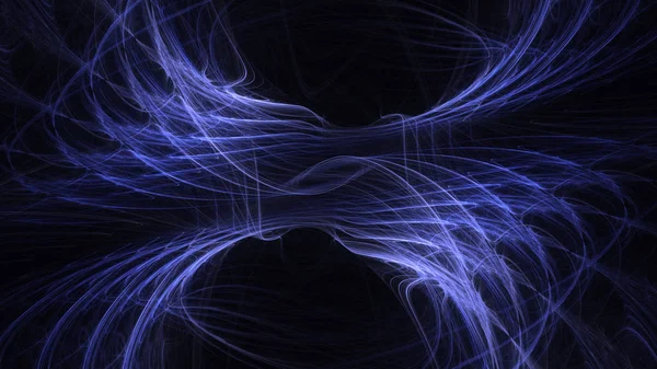 Renderização Abstrato Azul Fundo Luz Fractal — Fotografia de Stock