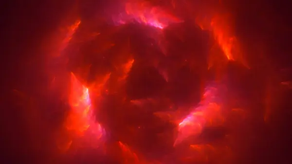 Рендеринг Абстрактного Красного Фрактального Света — стоковое фото