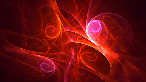 Renderização Abstrato Fundo Luz Fractal Vermelho — Fotografia de Stock