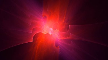 3B soyut renkli fraktal ışık arkaplanı oluşturma