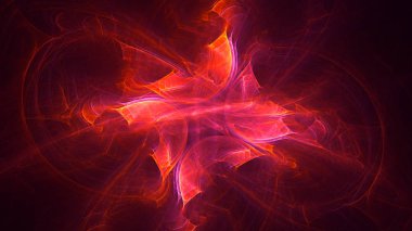 3B soyut renkli fraktal ışık arkaplanı oluşturma