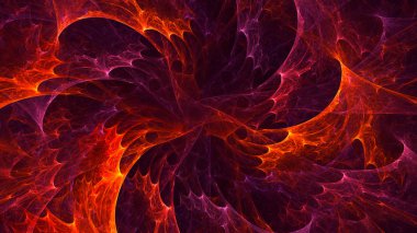 3B soyut renkli fraktal ışık arkaplanı oluşturma