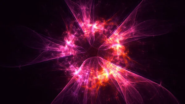 Rendering Abstract Colorful Fractal Light Background — Stock Photo, Image