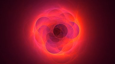 3B soyut renkli fraktal ışık arkaplanı oluşturma