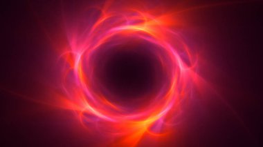 3B soyut renkli fraktal ışık arkaplanı oluşturma