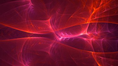 3B soyut renkli fraktal ışık arkaplanı oluşturma