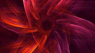 3B soyut renkli fraktal ışık arkaplanı oluşturma