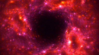 3B soyut renkli fraktal ışık arkaplanı oluşturma