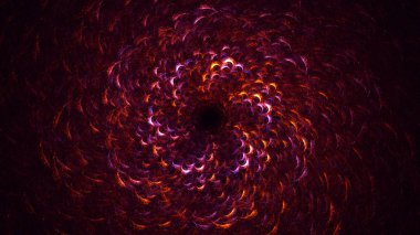 3B soyut renkli fraktal ışık arkaplanı oluşturma