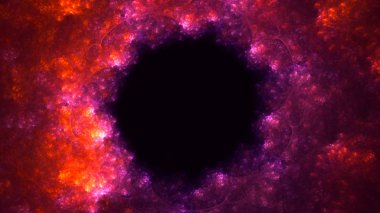 3B soyut renkli fraktal ışık arkaplanı oluşturma