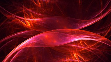 3B soyut renkli fraktal ışık arkaplanı oluşturma