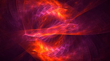 3B soyut renkli fraktal ışık arkaplanı oluşturma