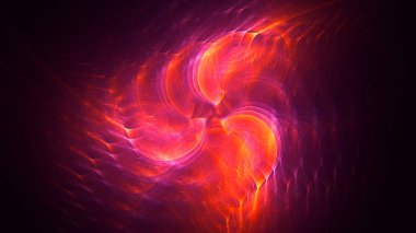 3B soyut renkli fraktal ışık arkaplanı oluşturma