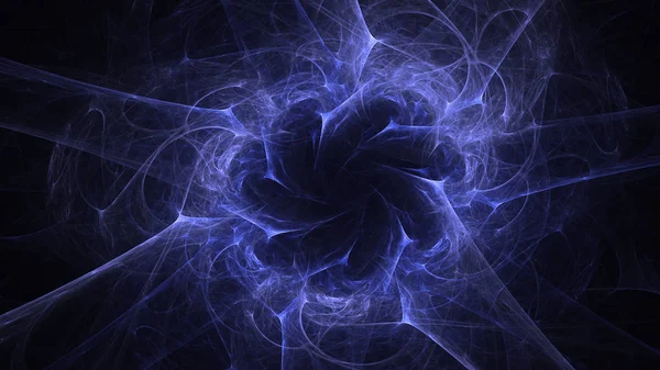 Renderizado Abstracto Azul Fractal Fondo Luz — Foto de Stock