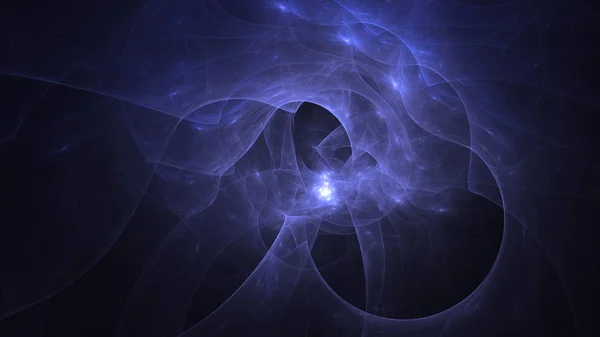 Renderizado Abstracto Azul Fractal Fondo Luz — Foto de Stock