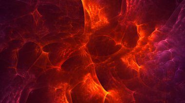 3B soyut renkli fraktal ışık arkaplanı oluşturma