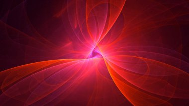 3B soyut renkli fraktal ışık arkaplanı oluşturma