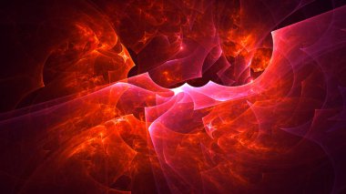 3B soyut renkli fraktal ışık arkaplanı oluşturma