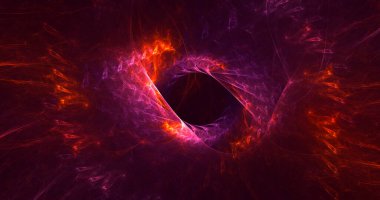 Soyut çok renkli fraktal ışık arkaplanı 3B görüntüleme