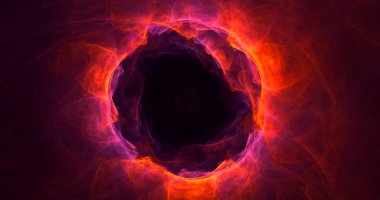 Soyut çok renkli fraktal ışık arkaplanı 3B görüntüleme