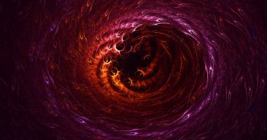 Soyut çok renkli fraktal ışık arkaplanı 3B görüntüleme