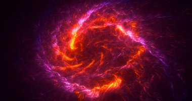 Soyut çok renkli fraktal ışık arkaplanı 3B görüntüleme