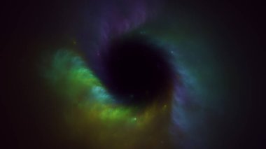 Soyut fraktal ışık arkaplanı 3 boyutlu oluşturuluyor