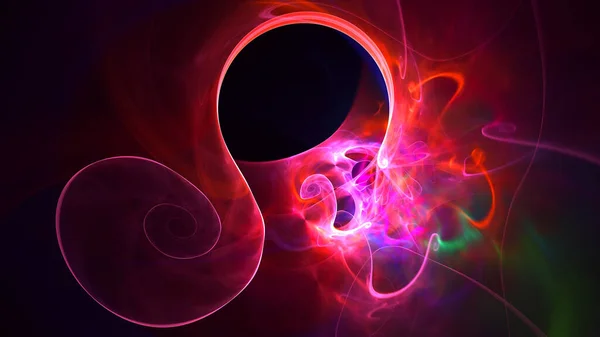 Rendering Abstract Fractal Light Background — Stock Photo, Image