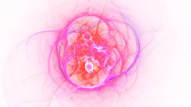 Soyut beyaz fraktal ışık arkaplanı oluşturuluyor