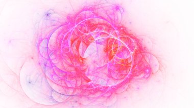 Soyut beyaz fraktal ışık arkaplanı oluşturuluyor