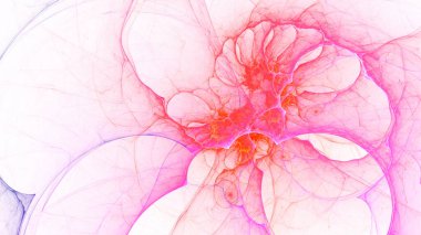 Soyut beyaz fraktal ışık arkaplanı oluşturuluyor