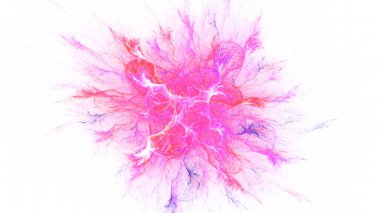 3B soyut renkli fraktal ışık arkaplanı oluşturma