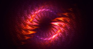 3B soyut renkli fraktal ışık arkaplanı oluşturma