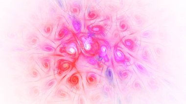 Soyut beyaz fraktal ışık arkaplanı oluşturuluyor