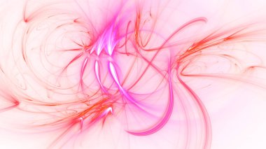 Soyut beyaz fraktal ışık arkaplanı oluşturuluyor