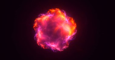 Soyut çok renkli fraktal ışık arkaplanı 3B görüntüleme