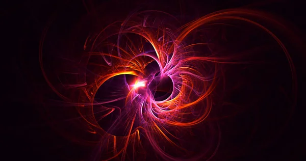 Rendering Abstract Red Fractal Light Background — Stock Photo, Image