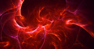 Soyut çok renkli fraktal ışık arkaplanı 3B görüntüleme