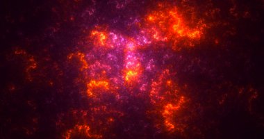 Soyut çok renkli fraktal ışık arkaplanı 3B görüntüleme